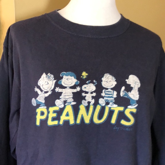 Vintage PEANUTS Size Medium 
SpellOut & characters ANVIL Cotton Official Merch - Picture 3 of 16
